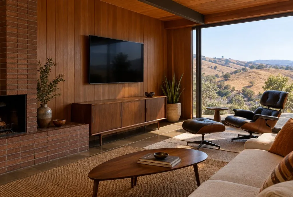 TV mounted in a typical Val Verde home — Santa Clarita TV Mounting